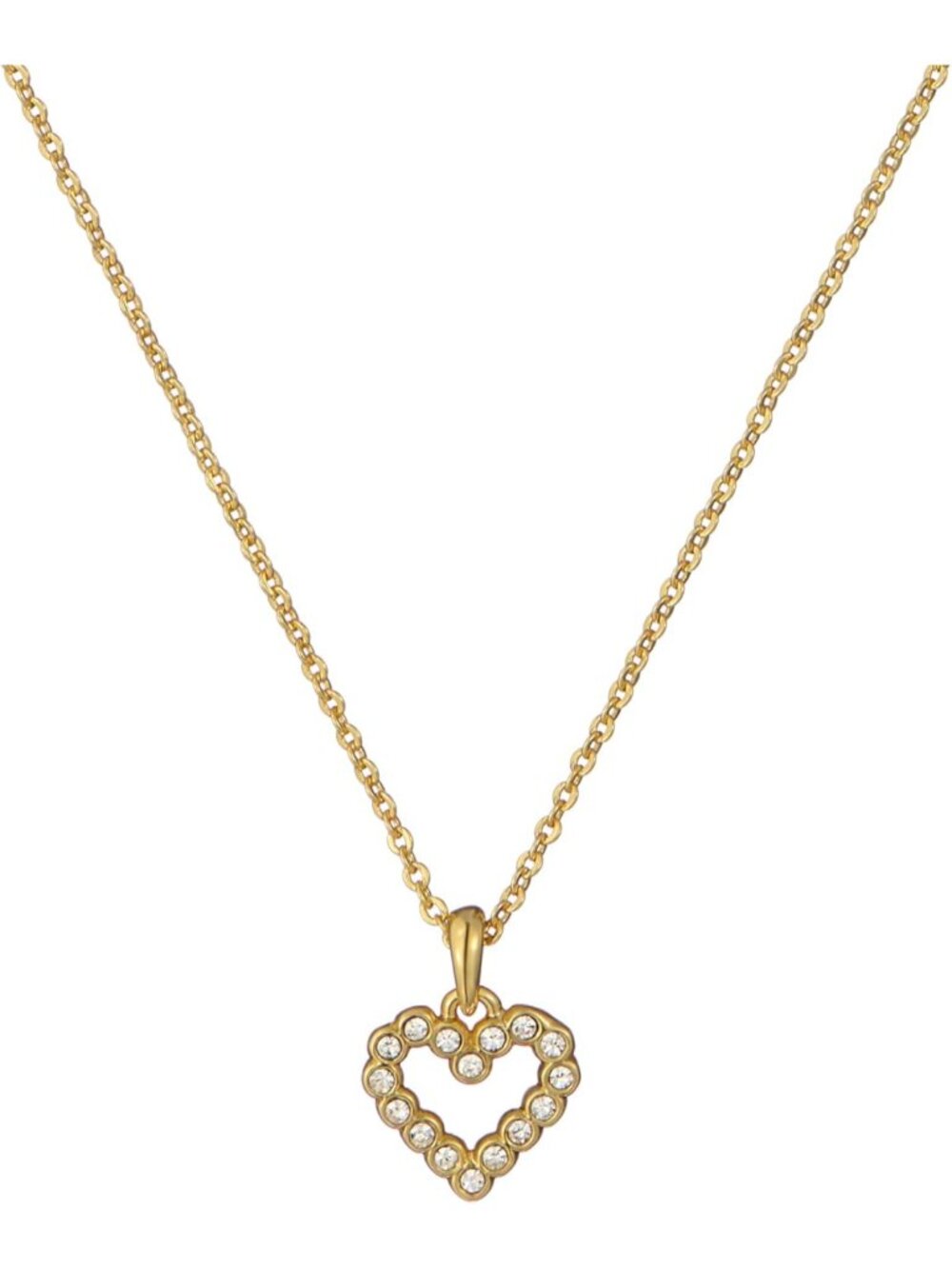 Elegant Crystal Halo Heart Pendant Necklace for Women - Perfect Gift & Accessory
